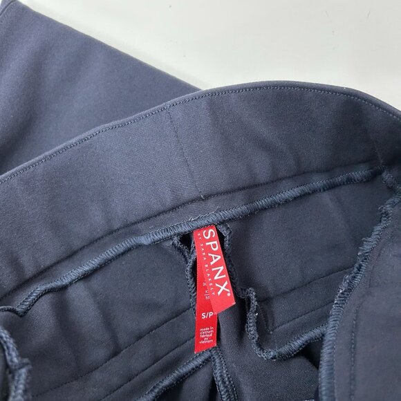 Spanx Ponte Perfect Pants Womens Size Small Navy Pull On Ankle - Picture 3 of 9
